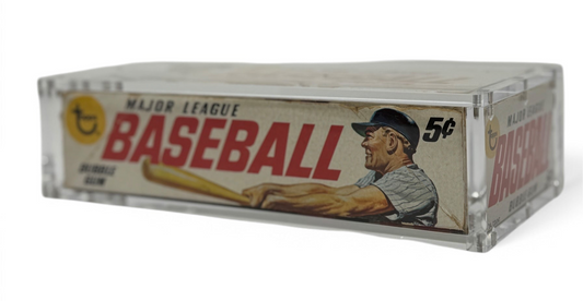 Vintage Wax Short Shallow Acrylic Display Box – Stackable Showcase for Sport & Non-Sport Wax Packs