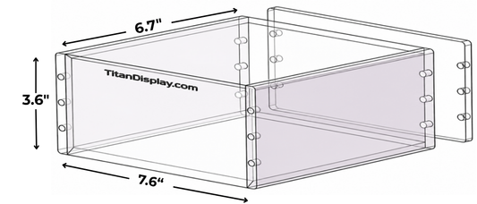 Pokémon ETB Acrylic Display Box – Magnetic, Stackable Case