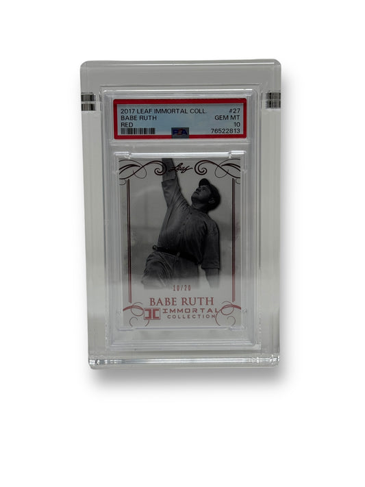 Thick PSA-Style Graded Card Display Case – Acrylic Magnetic Holder