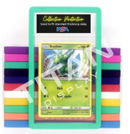 Primary Edge Solid Color PSA Slab Bumper – Protective Silicone for Graded Cards
