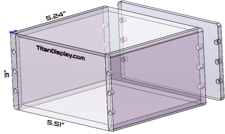 Booster/Sapphire Acrylic Display Box – Stackable Showcase for Pokémon & Topps Sapphire Boxes