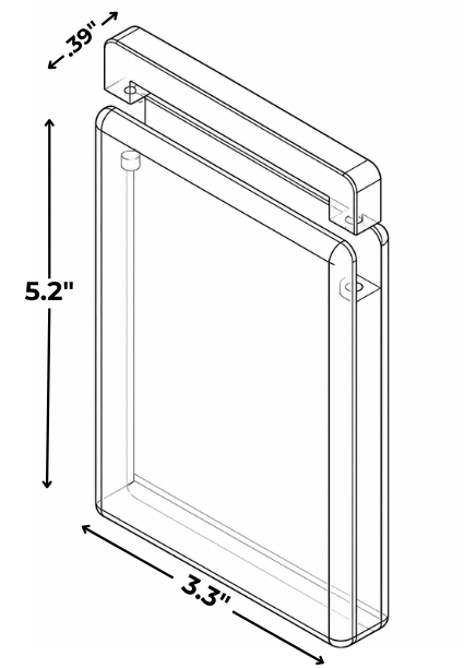 BGS-Style Graded Card Display Case – Acrylic Magnetic Holder