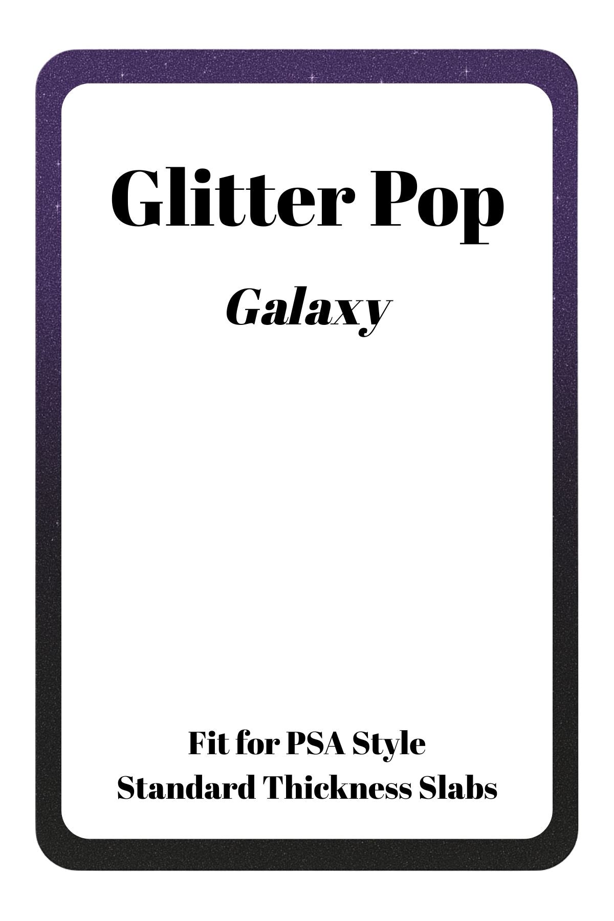 Glitter Pop Silicone PSA Slab Bumper – Sparkle Protection for Graded Cards