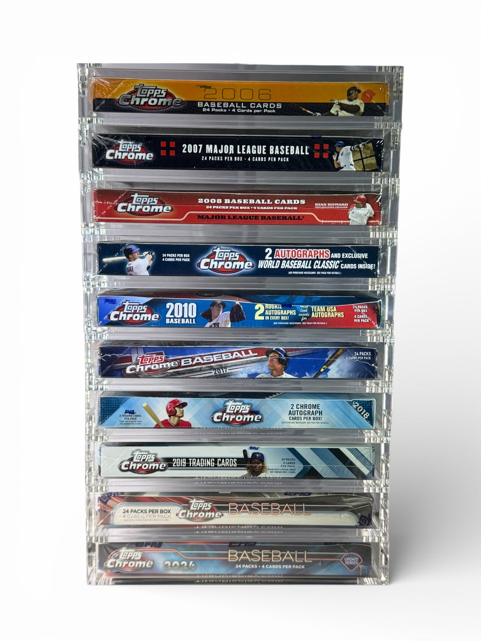 Chrome Foil Shallow Acrylic Box – Magnetic, Stackable Display Case ...