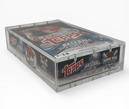 Chrome Foil Medium Acrylic Box – Magnetic, Stackable Display Case