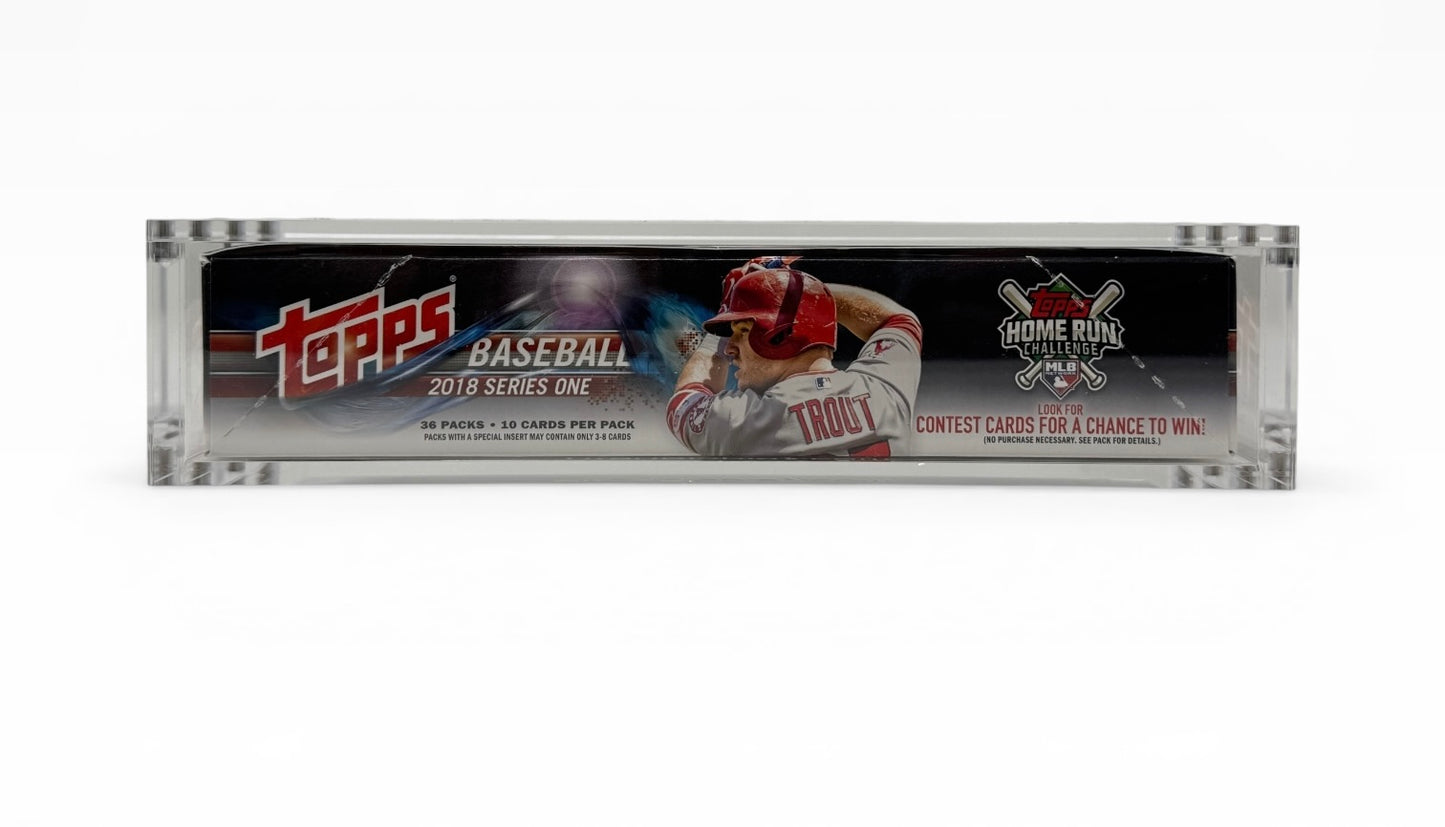 Chrome Foil Medium Acrylic Box – Magnetic, Stackable Display Case