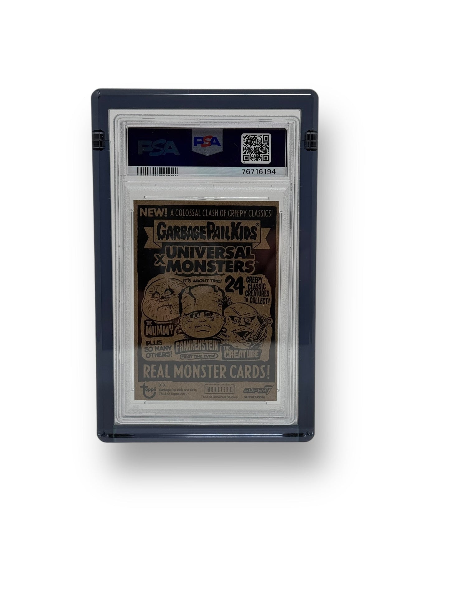 PSA Graded Card Slab Tinted Black