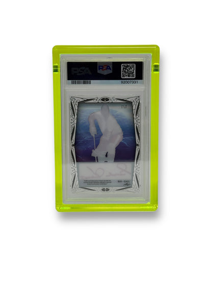 Graded Card Display Case for PSA Style Slabs with Neon Green Acrylic