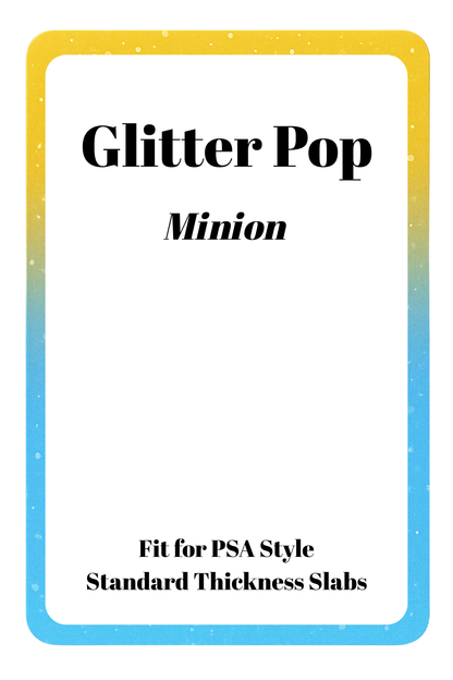Glitter Pop Silicone PSA Slab Bumper – Sparkle Protection for Graded Cards