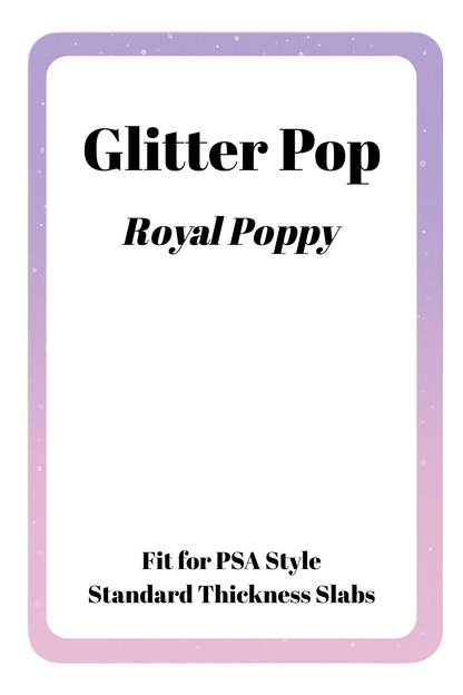 Glitter Pop Silicone PSA Slab Bumper – Sparkle Protection for Graded Cards