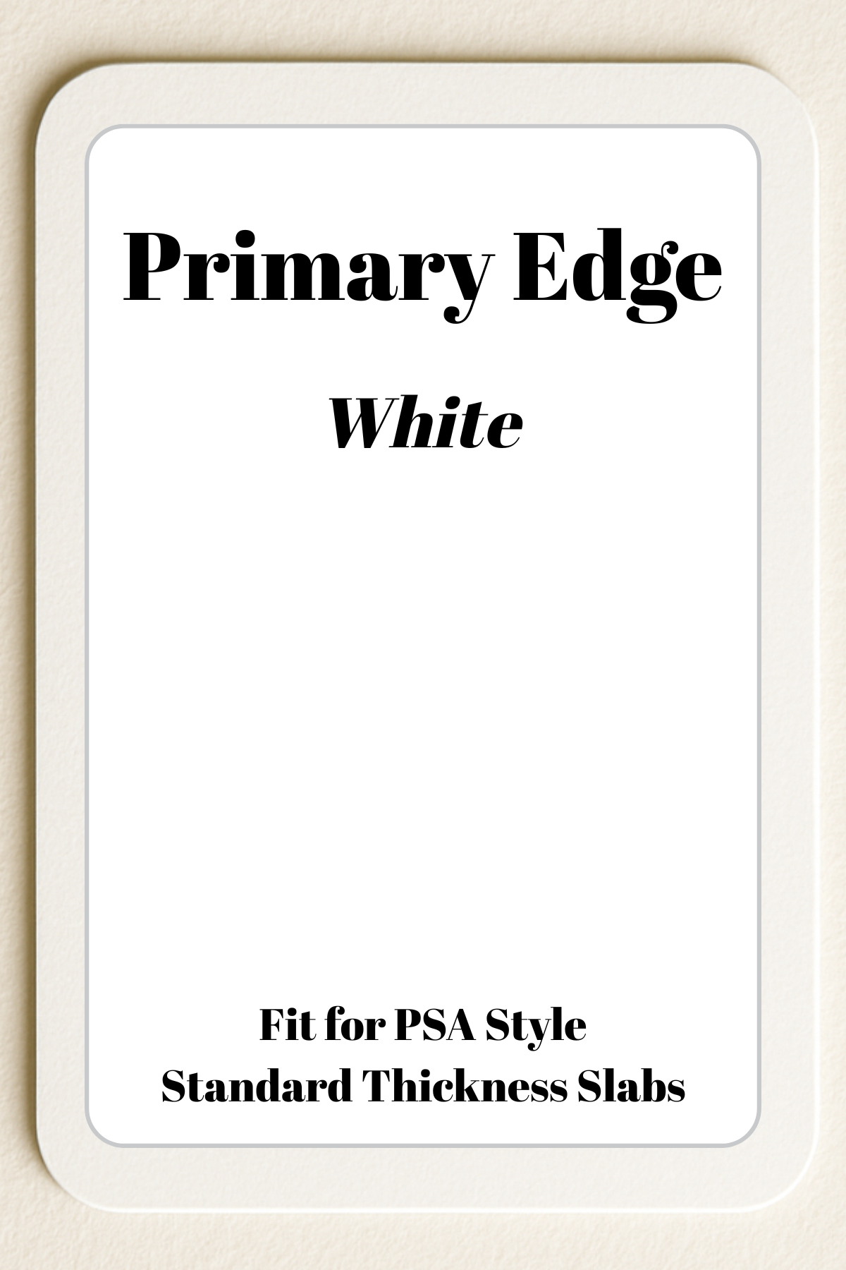 Primary Edge Solid Color PSA Slab Bumper – Protective Silicone for Graded Cards